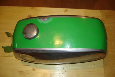 Der Tank wurde im Laufe von 40 Jahren zwei mal überlackiert